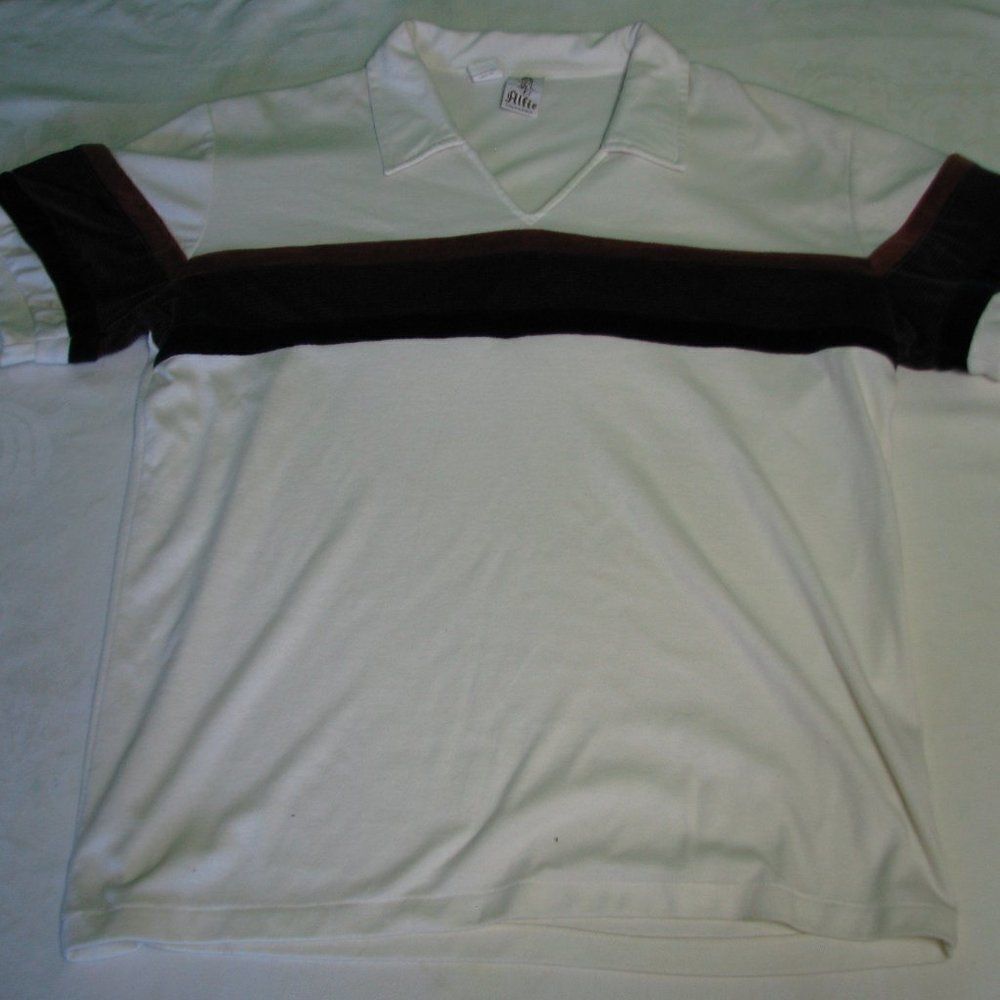 Vintage Alfie Velveteen Stripe Polo Shirt